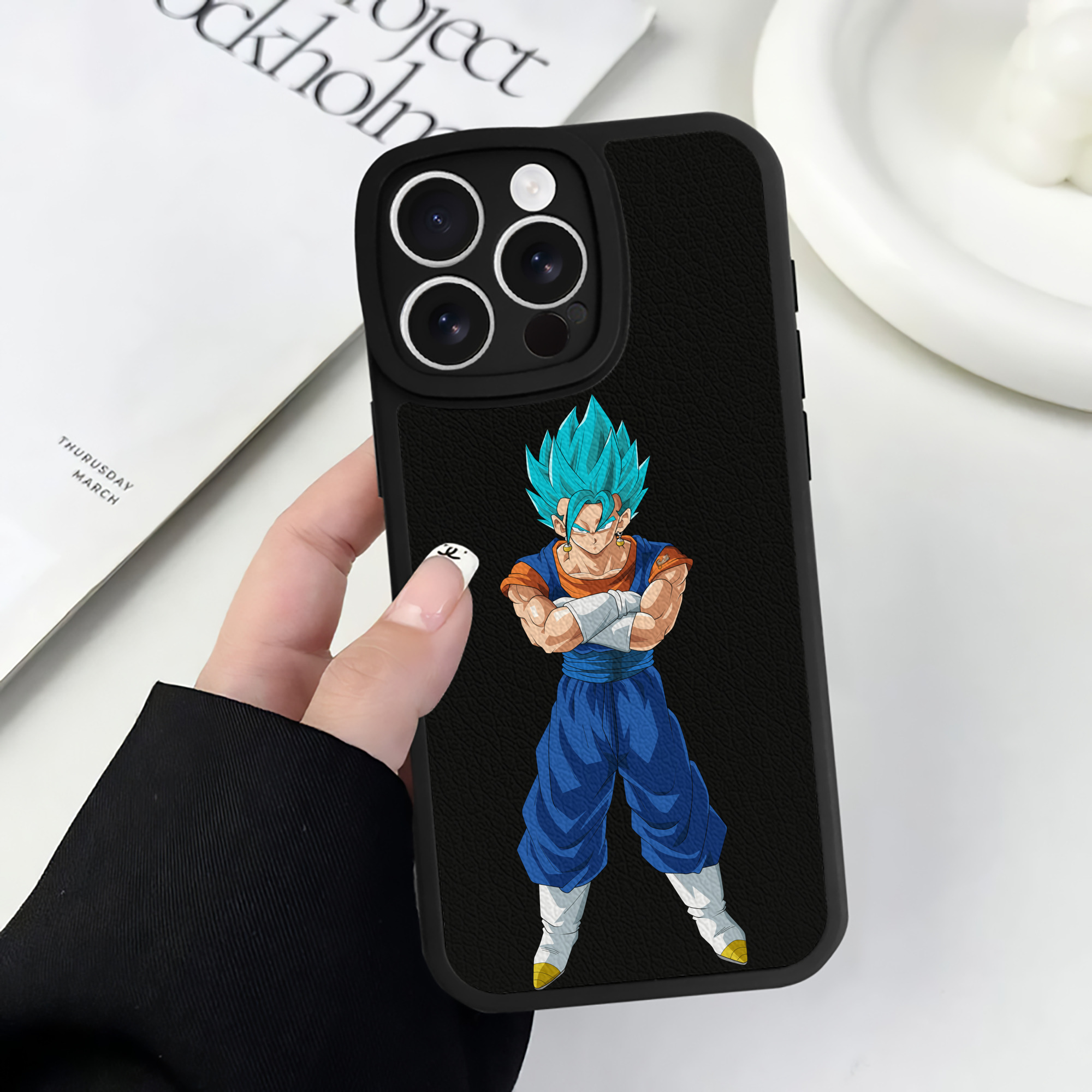 （画像用） ドラゴンボール ベジット DRAGON BALL Vegetto 【iPhone 16シリーズ対応】シリコンスマホケース（レザー調） 材質：シリコン